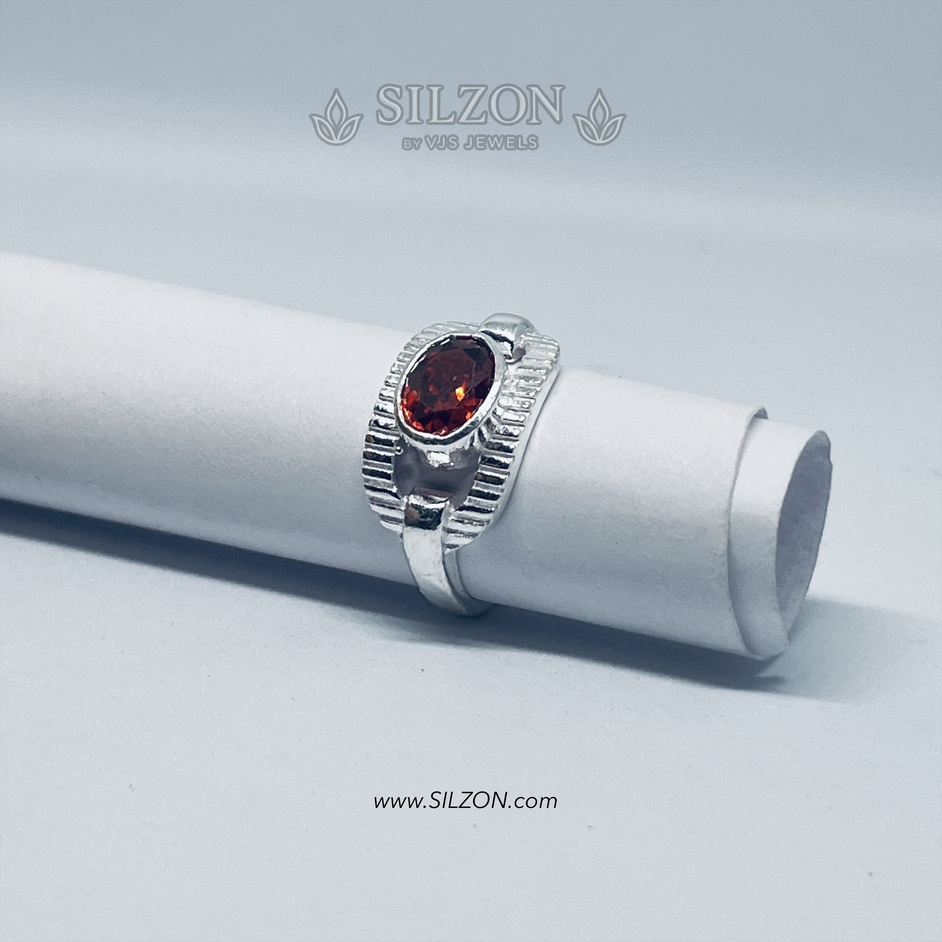Handmade redstone ring for men