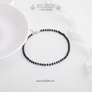 Elegant Black Bead Sil...