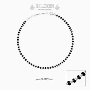 Elegant Black Bead Sil...